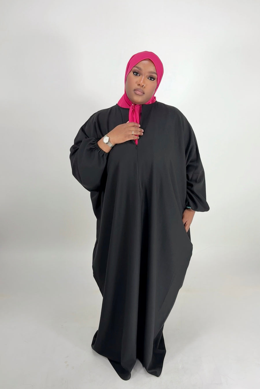 ABAYA MANCHES BOUFFANTES