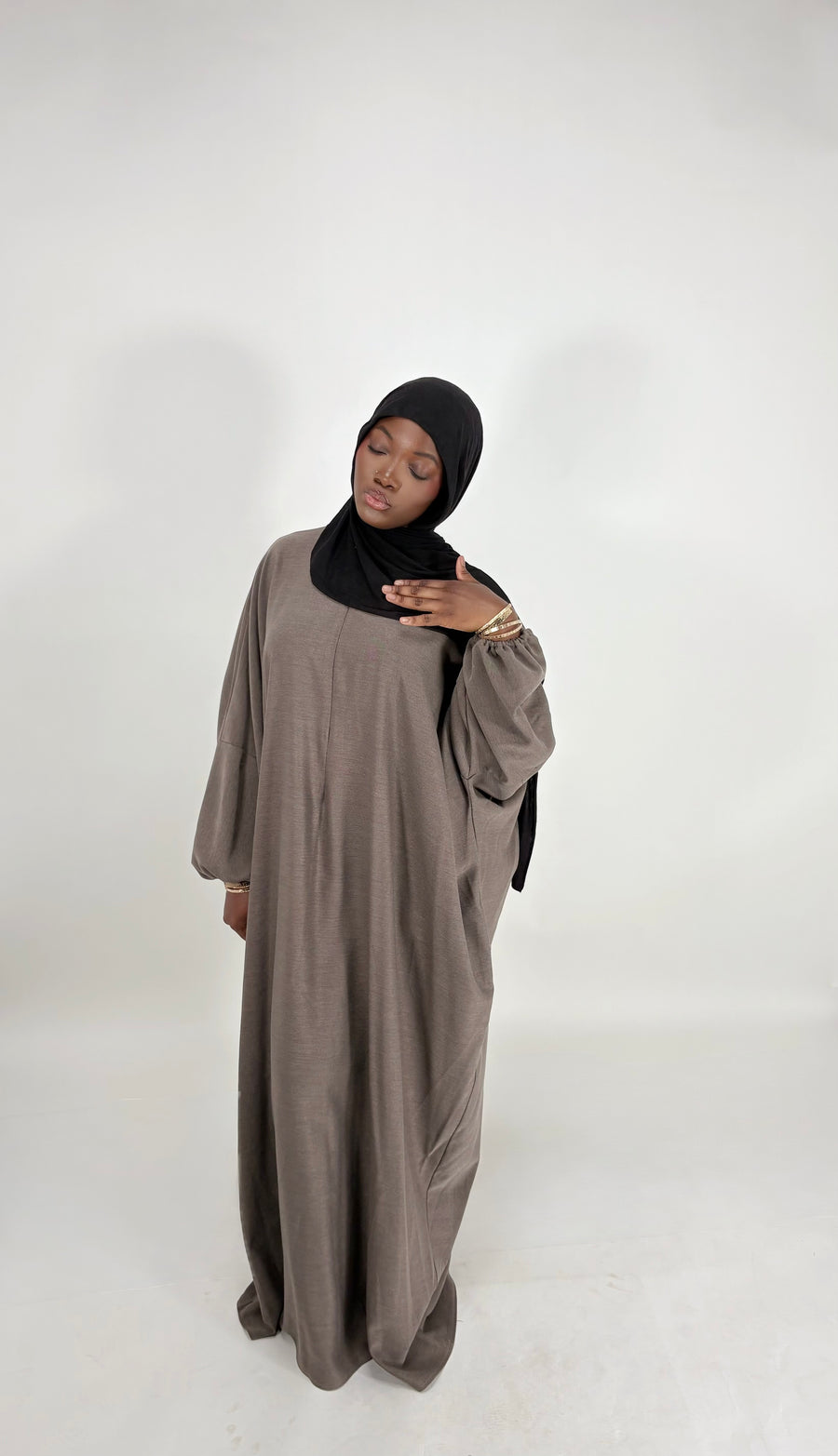 ABAYA MANCHES BOUFFANTES