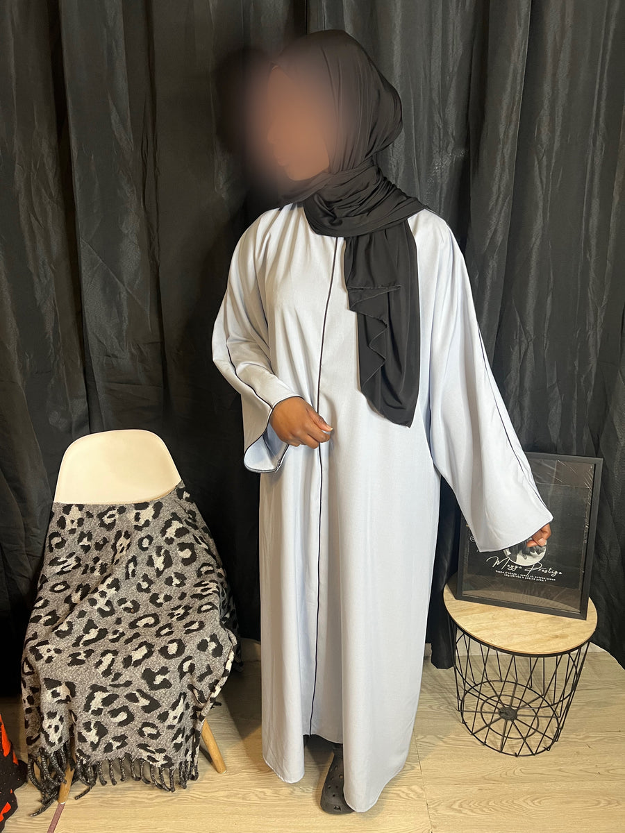 Abaya à surpiqûre