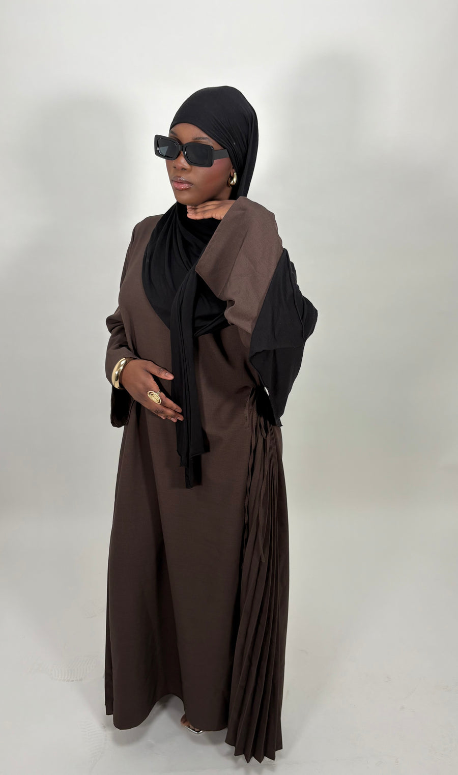Abaya plissé