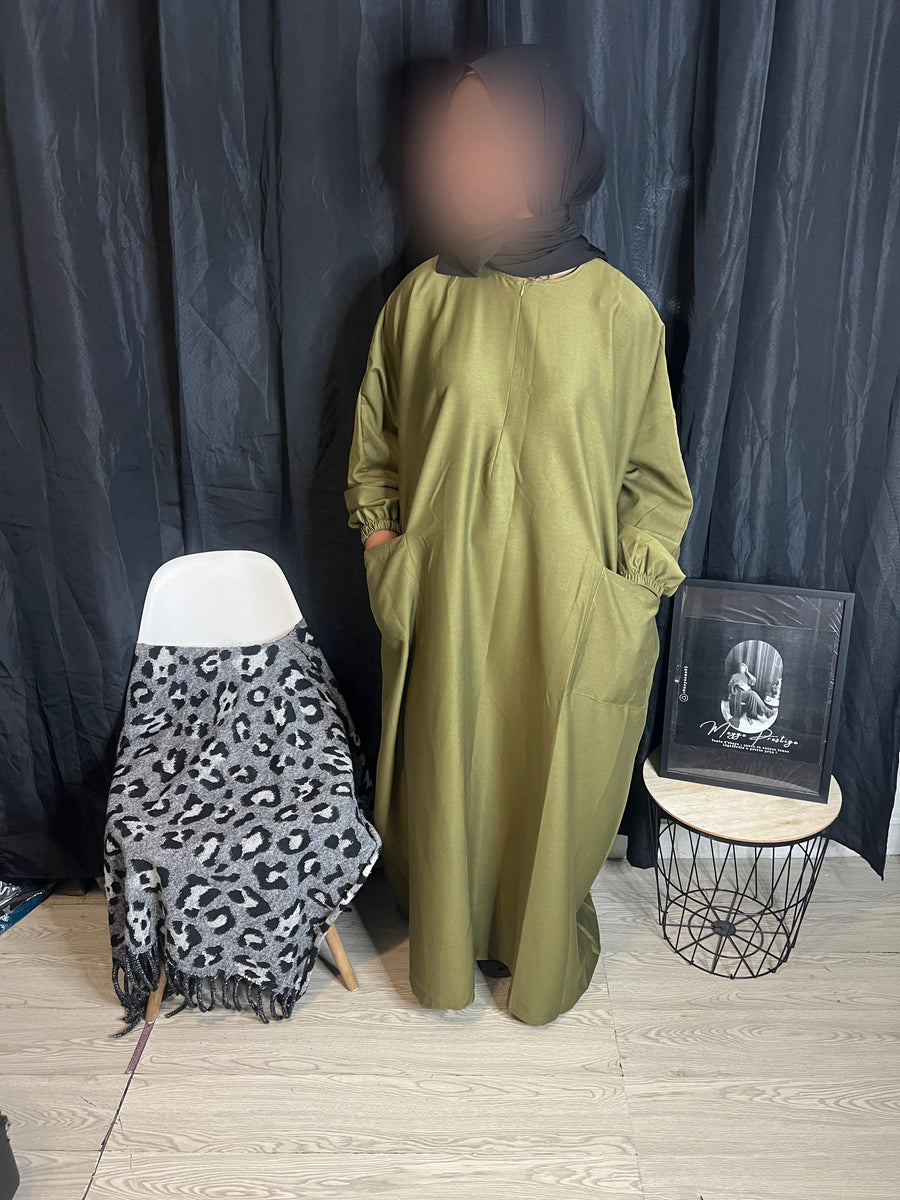 Abaya à poches