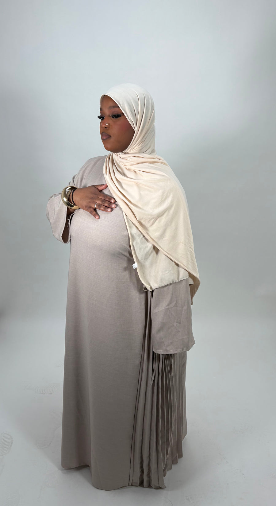 Abaya plissé