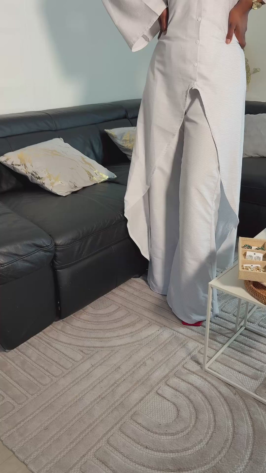 Tunique à nouer au dos